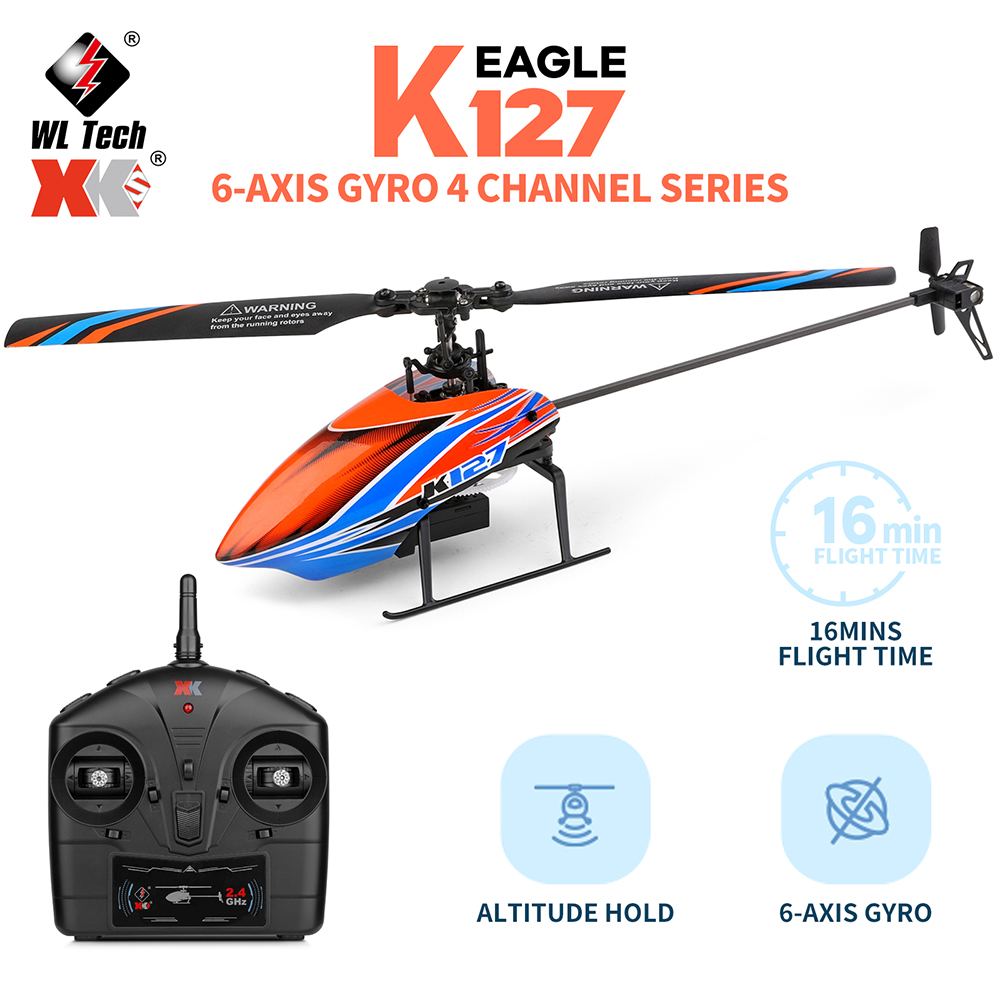Rc Helicopter Nitro - WLtoys XK K127 2,4G 4CH 6-Aixs