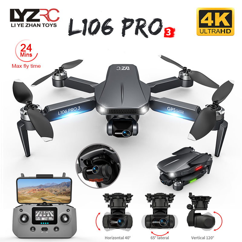 Rc Helicopter Electric - L106 Pro 3 Дрон 5G WIFI