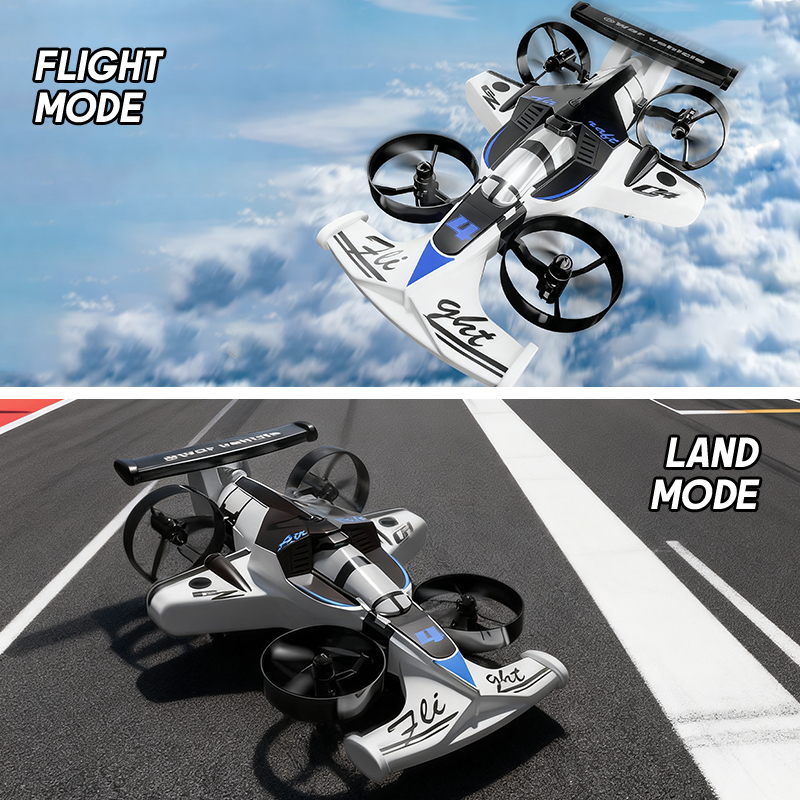 Rc Helicopter Electric - Мини-дрон 2 в 1, летающий автомобиль