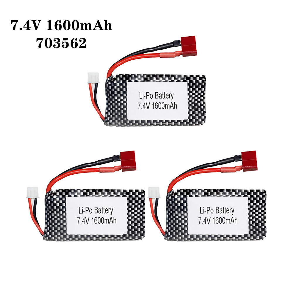 Rc Helicopter Parts - 1/2/3 шт./лот 7,4 В 1600 мАч