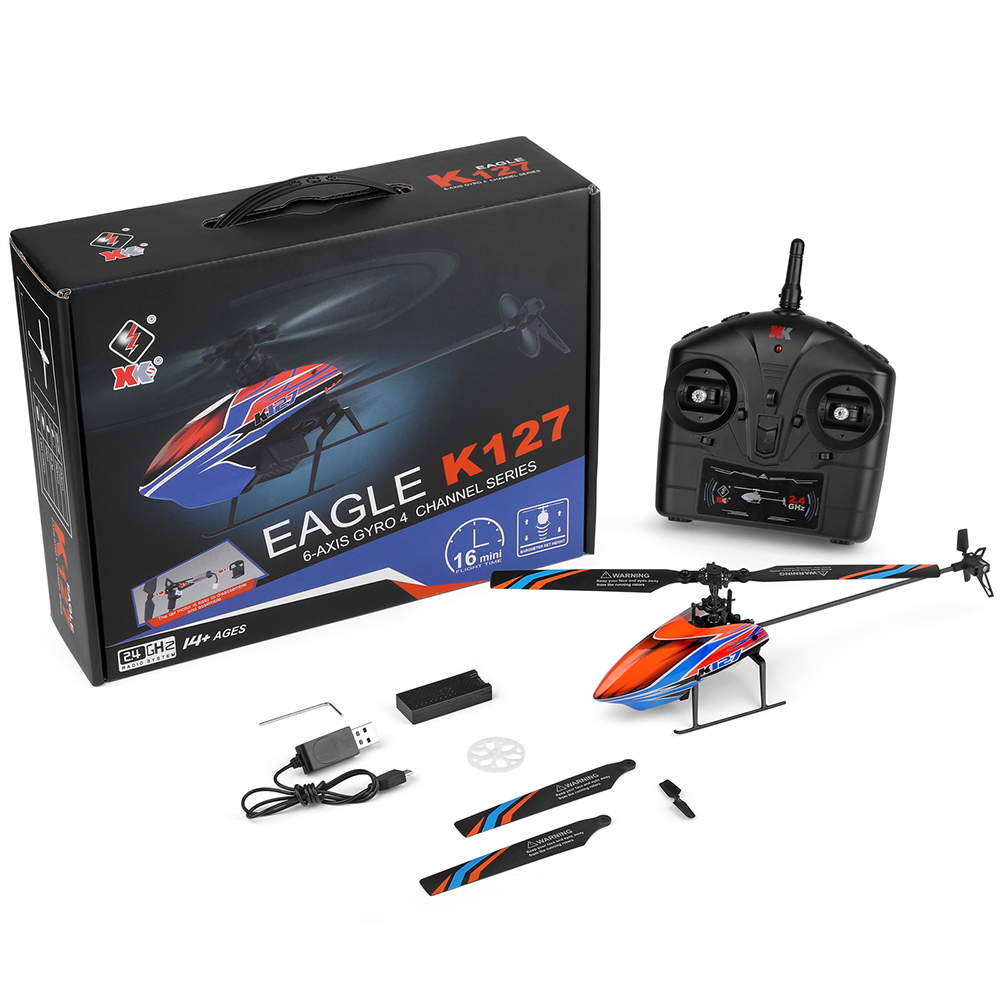 WLtoys XK K127 2,4G 4CH 6-Aixs – обзор и цена Rc Helicopter Nitro